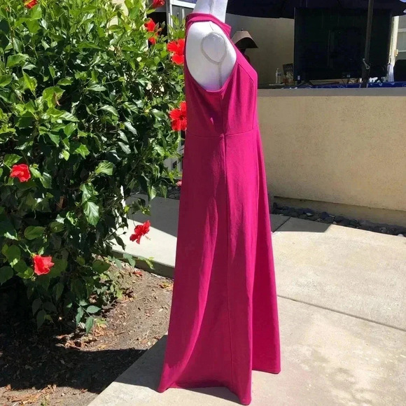 Mushare Pink Halter Maxi  Dress NWT Size Large - Picture 5 of 12